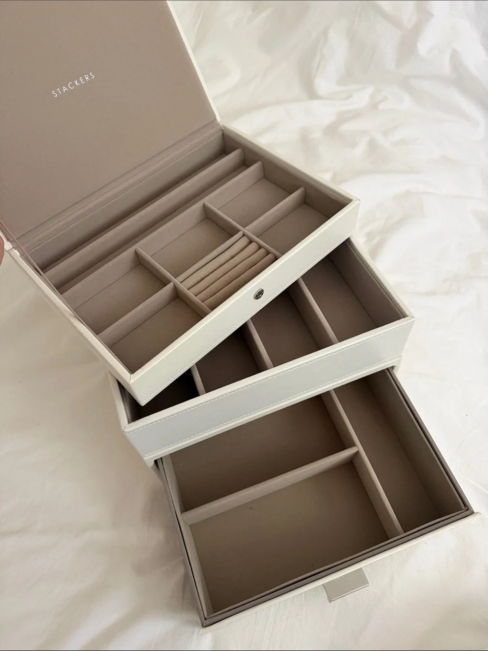 Stackers Jewelry Organizer in White